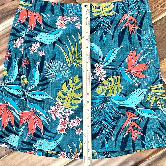 RipSkirt Hawaii Wrap Skirt Size Medium Length 2 Tropical Print Velcro Closure - Picture 6 of 8